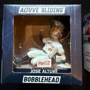 Jose Altuve 'Sliding' Houston Astros Bobblehead - Coca-Cola SGA NIB
